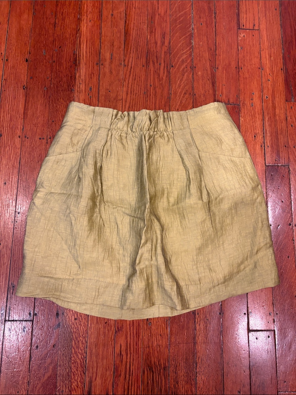 J. Crew Linen Blend Olive-Tan Shorts